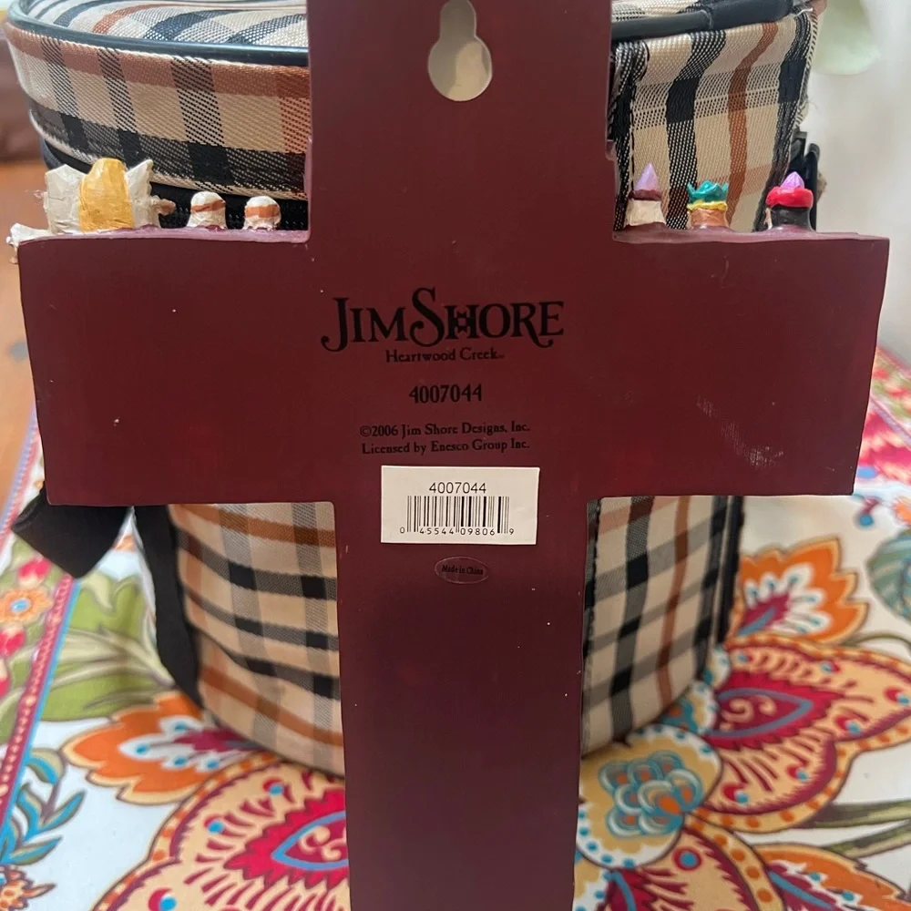 Jim Shore Multicolor Nativity Cross 
a child is born - Picture 3 of 4